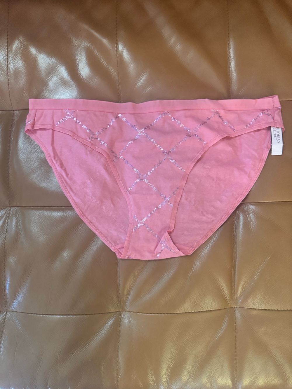 Victoria's Secret Pink Bikini Brief Panty with Shiny Detailing